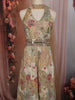 Light Beige Floral Zari and Mirror Embroidered Design Tissue Jumpsuit with Choker Dupatta