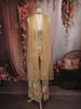 Light Beige Floral Zari and Mirror Embroidered Design Tissue Jumpsuit with Choker Dupatta