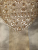 Light Beige Gold Floral Sequins and Zardozi Embroidered Design Tissue Silk Anarkali Salwar Suit with Dupatta