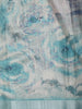 Light Blue Abstract Printed Design Semi Tussar Fancy Saree