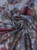 Light Blue Floral Designed Semi Tussar Saree