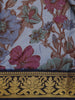 Light Blue Floral Designed Semi Tussar Saree