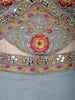 Light Blue Floral Embroidered Design Chiffon Palazzo Suit