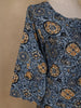 Light Blue Floral Printed Rayon Kurti - Diadem