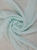 Light Blue Floral Printed Synthetic Saree - Diadem
