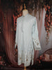 Light Blue Floral Thread Embroidered Design Cotton Men's Kurta
