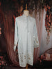 Light Blue Floral Thread Embroidered Design Cotton Men's Kurta