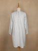 Light Blue Geometric Sequin Embroidered Cotton Kurta For Men