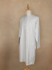 Light Blue Geometric Sequin Embroidered Cotton Kurta For Men