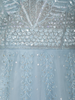 Light Blue Heavy Sequins and Beads Embroidered Design Net Party Wear Gown
