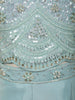 Light Blue Heavy Sequins and Beads Embroidered Design Satin Kids Palazzo Suit with Choker  Dupatta