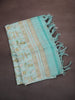 Light Blue Nature Inspired Printed Design Cotton Unstitched Salwar Material with Dupatta
