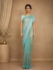 Light Blue Sequin Embellishment Organza Saree