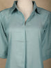 Light Blue Solid Design Cotton Co-Ord Set