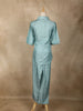 Light Blue Solid Design Cotton Co-Ord Set
