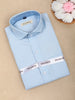 Light Blue Solid Design Full Sleeve Cotton Kid's Shirt