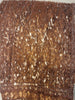 Light Brown All Over Heavy Sequins and Beads Embroidered Design Net Party Wear Saree with Scalloped Designer Border