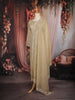 Light Brown Floral Embroidered Tissue Silk Straight Cut Salwar Suit with Dupatta