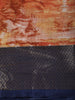 Light Brown Floral Printed Design Chiffon Saree with Contrast Zari Border