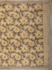 Light Brown Floral Printed Tissue Organza Saree with Sequins Embroidered Border