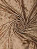 Light Brown Floral Vine Stone Embellished Design Satin Party Wear Saree with Designer Border