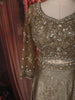 Light Brown Sequins and Beads Embroidered Design Textured Lehenga With Dupatta
