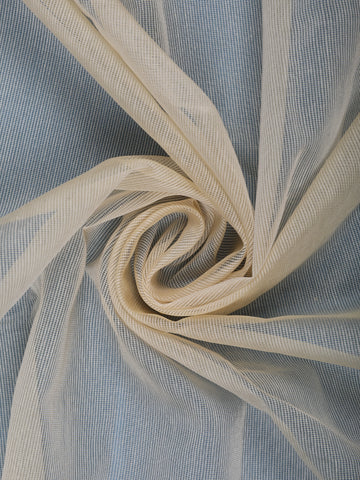 Light Brown Solid Design Tissue Saree With Scalloped Floral Embroidered Border - Diadem