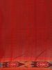Light Brown Solid Design Tussar Silk Saree With Red Contrast Border
