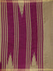Light Brown Solid Design Tussar Silk Saree With Purple Contrast Border