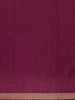 Light Brown Solid Design Tussar Silk Saree With Purple Contrast Border