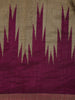 Light Brown Solid Design Tussar Silk Saree With Purple Contrast Border