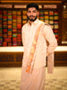Light Copper Solid Woven Design Shirt with Zari Border Matching Dhoti Set