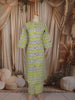 Light Green Abstract Printed Design Cotton Salwar Suit