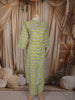 Light Green Abstract Printed Design Cotton Salwar Suit