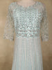 Light Green Beads and Sequins Embroidered Design Net Bridesmaid Gown