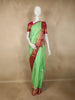 Light Green Butta Woven Design Kanchipuram Silk Saree with Contrast Zari Border