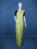 Light Green Checked Woven Pure Kanchipuram Silk Saree - Diadem
