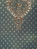 Light Green Dots Designed Banarasi Silk Palazzo Salwar Suit