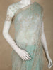 Light Green Floral Beads Embroidered Design Net Designer Saree