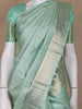 Light Green Floral Butta Woven Pure Kanchipuram Silk Saree With Zari Border