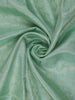 Light Green Floral Butta Woven Pure Kanchipuram Silk Saree With Zari Border