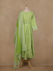Light Green Floral Design Cotton Salwar Suit With Dupatta