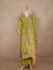 Light Green Floral Design Organza Salwar Suit