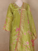 Light Green Floral Design Organza Salwar Suit