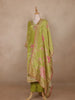 Light Green Floral Design Organza Salwar Suit