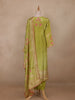 Light Green Floral Design Organza Salwar Suit