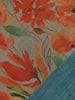 Light Green Floral Design Semi Tussar Saree