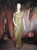 Light Green  Floral Design  Woven Soft Tissue Saree with Designer Border