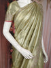 Light Green  Floral Design  Woven Soft Tissue Saree with Designer Border