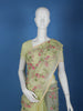 Light Green Floral Embroidered Kota Cotton Saree - Diadem